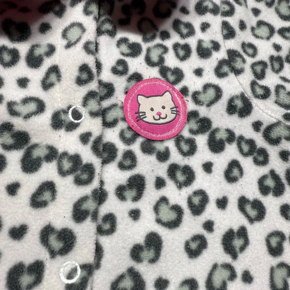 Carter's | Baby Girl Fleece Leopard Footie Pajama | 3-6M